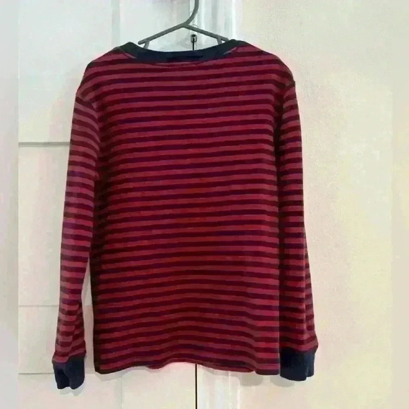 Boys Polo Ralph Lauren Red and Navy Striped Longsleeve- Size 6- EUC - Picture 4 of 4